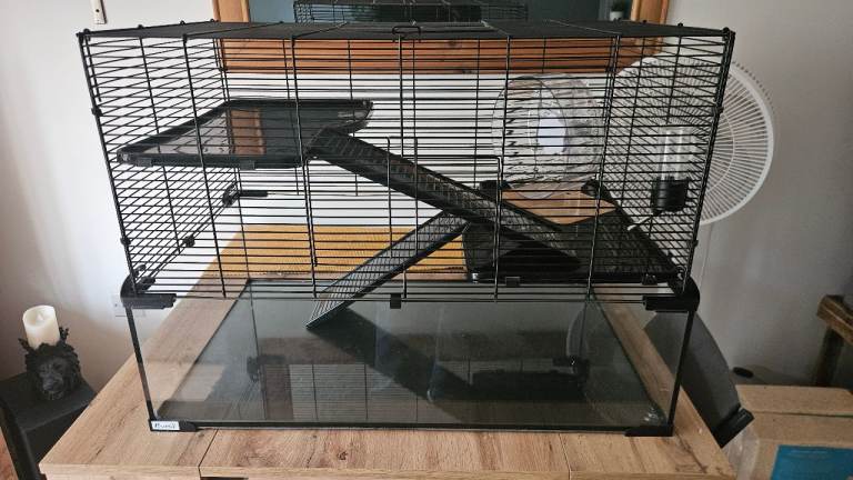 Large Hamster Cage and Wheel