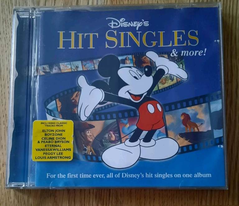 Disney's Hit Singles :Disney Hits On One Album CD 20 Great Tracks Various Artist