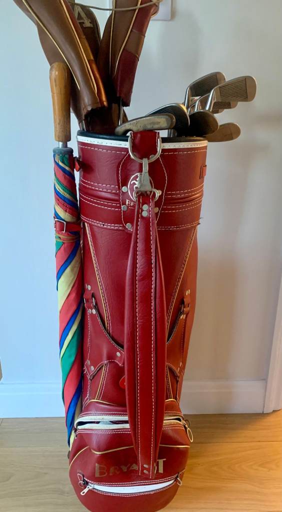 Vintage Golf Set –Ron McLeod/Monifieth Irons, Ben Sayers Woods & Bryant Bag
