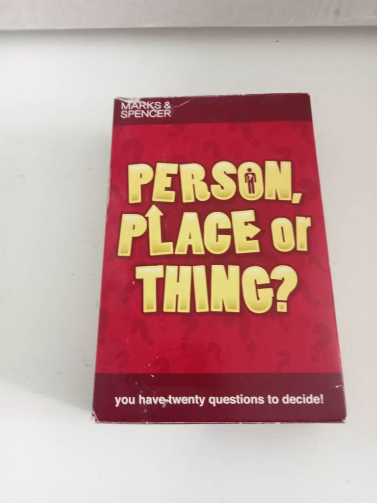 Person, Place, Thing game 