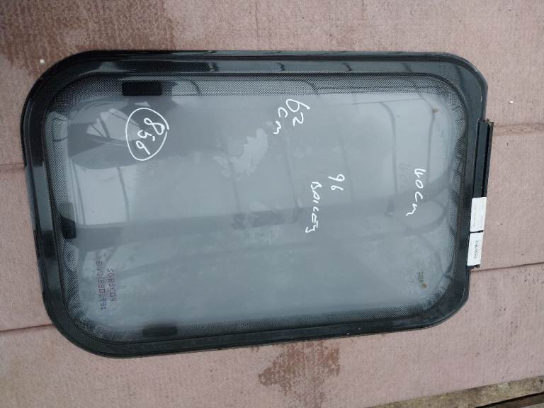 96 Bailey caravan bathroom window 