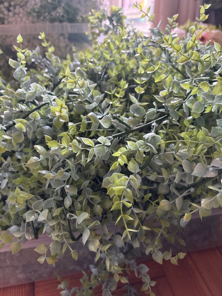 40+ faux eucalyptus leaves table runner wedding reception 