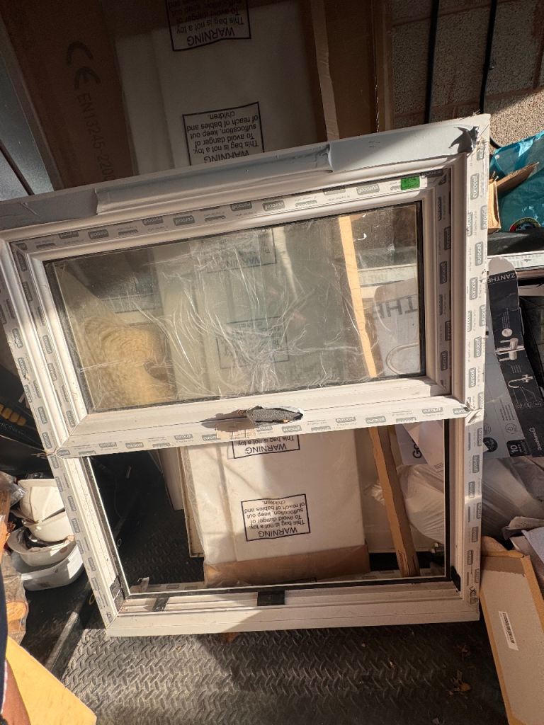 Brand New White uPVC Double Glazed Window – Eurocell