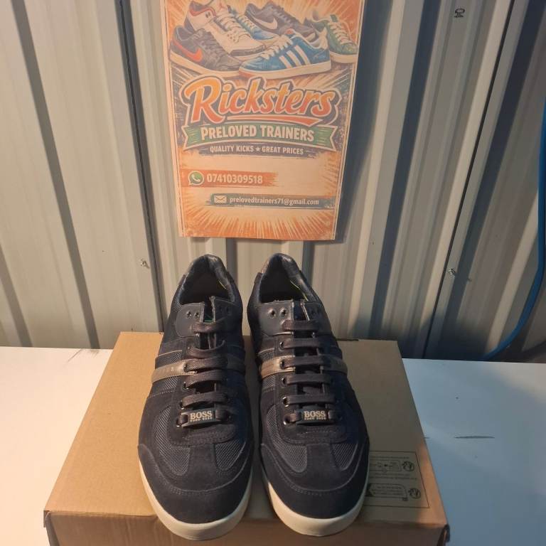 BOSS Mens Casual Shoes - Blue, Good Condition