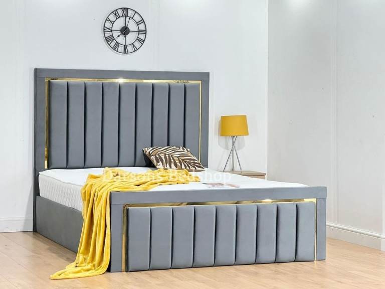 image for Modern FLORENCE Bed >> Double Size Frame With Mattress >> Flat 20% Off >>>>