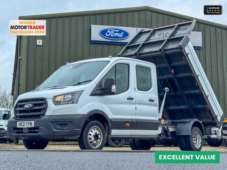 2021 Ford Transit Tipper LWB L3 Leader 350 Camera Tow Bar EURO 6 NO VAT Tipper Diesel Manual