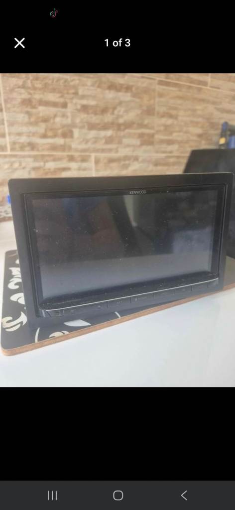 Kenwood car radio screen