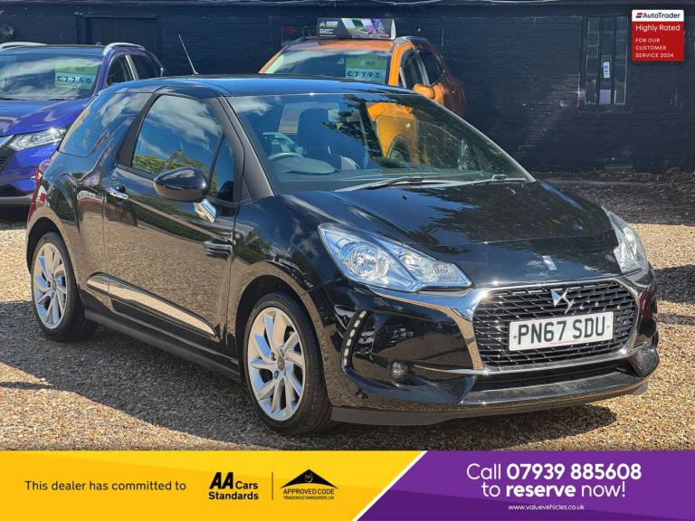 2017 DS Automobiles DS 3 1.2 DS3 Connect Edition Chic PureTech 3dr Hatchback Petrol Manual