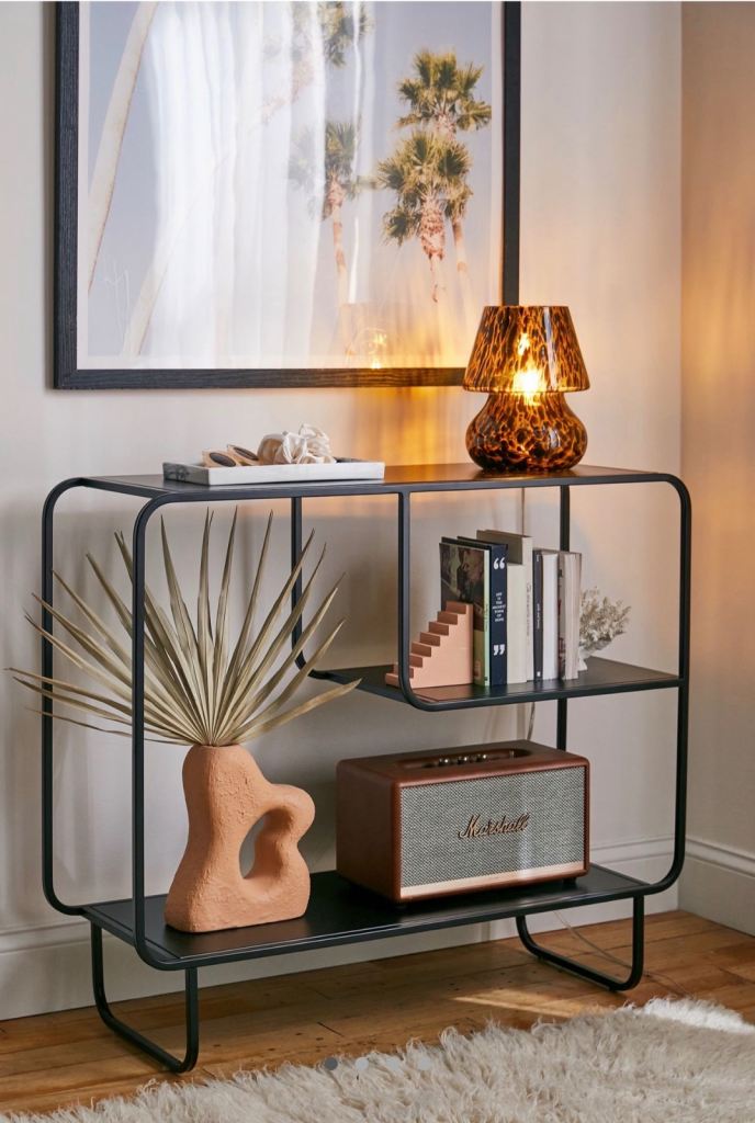 Urban Outfitters Alana Black Storage Console Metal