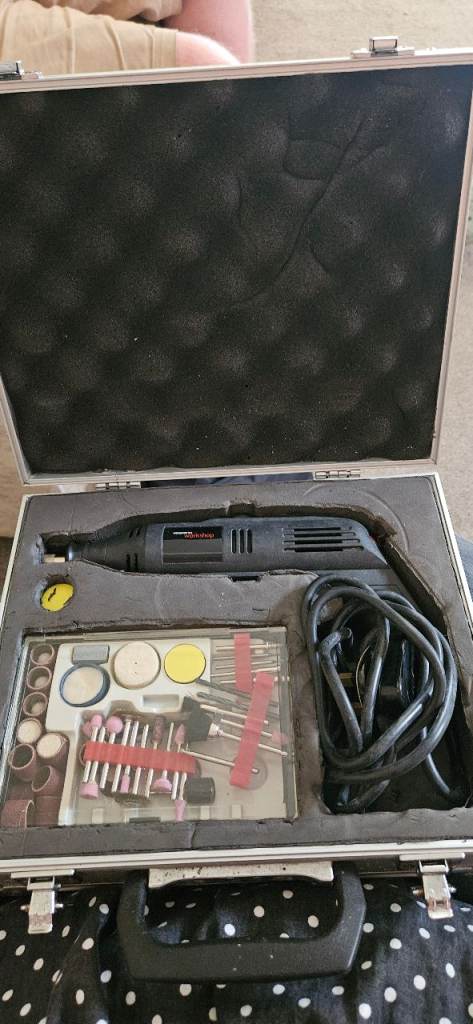 Rotary Multi-Tool Kit with Accessories and Case