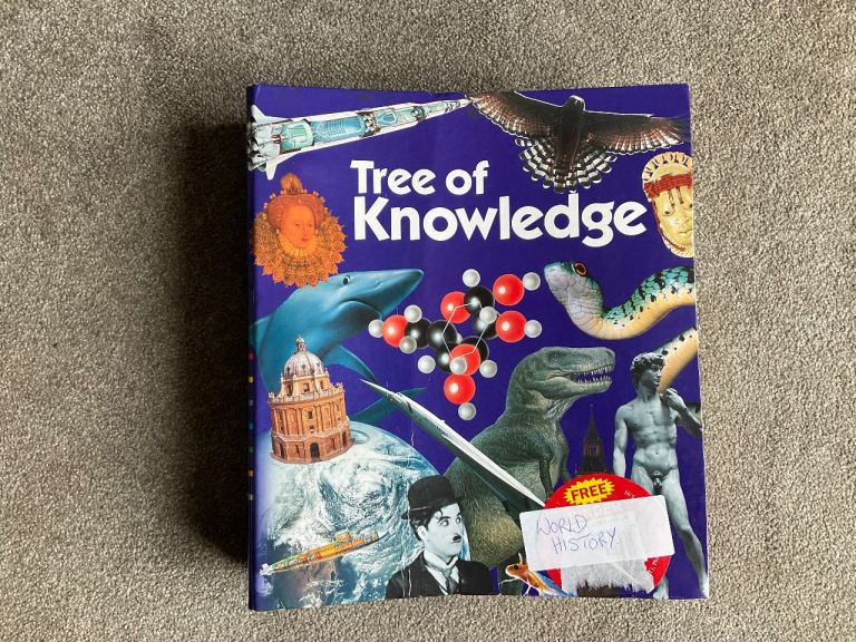 Vintage TREE OF KNOWLEDGE (World History) magazine folder book