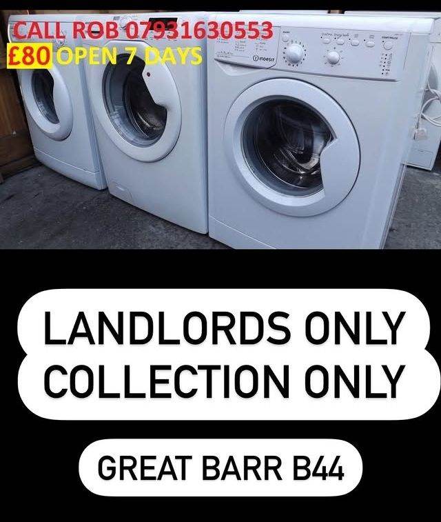 LANDLORDS ONLY £80 Washing machines Birmingham .. OPEN 7 DAYS GREAT BARR B44