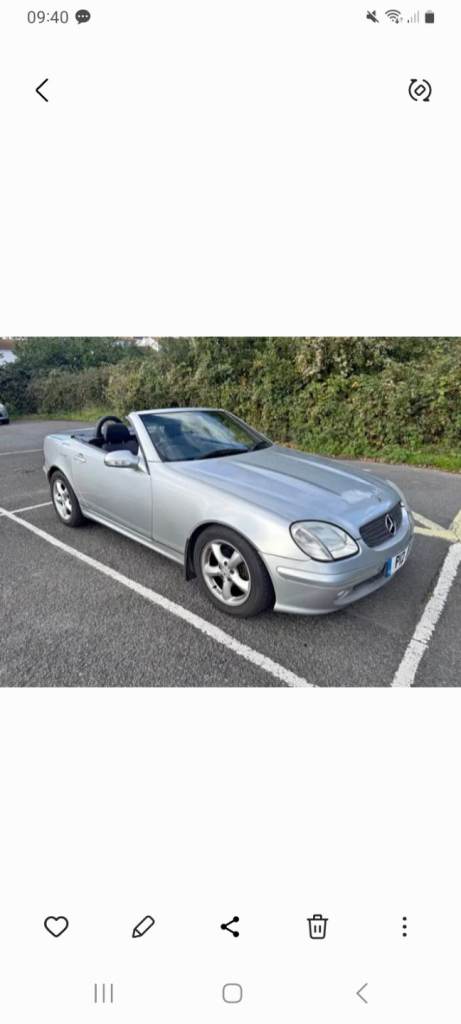 Mercedes-Benz, SLK, Convertible, 2001, Manual, 2295 (cc), 2 doors