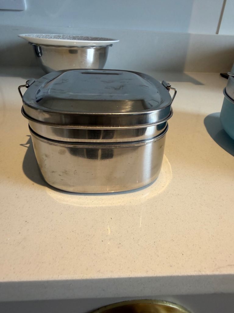 Steel food container 