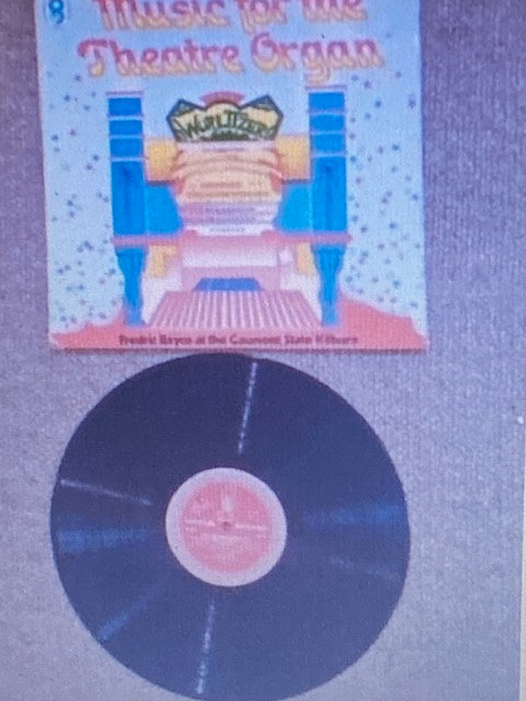 12" Record 'Music for the Theatre Organ' **EXCELLENT**