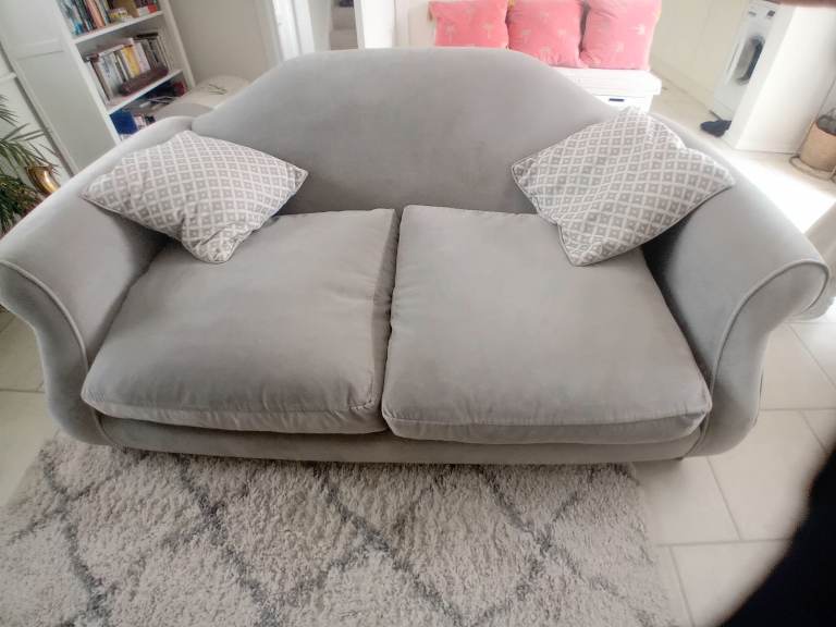 LOAF 2 seater Sloucher, grey velvet