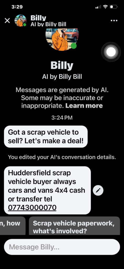 Huddersfield scrap vehicle buyer always 