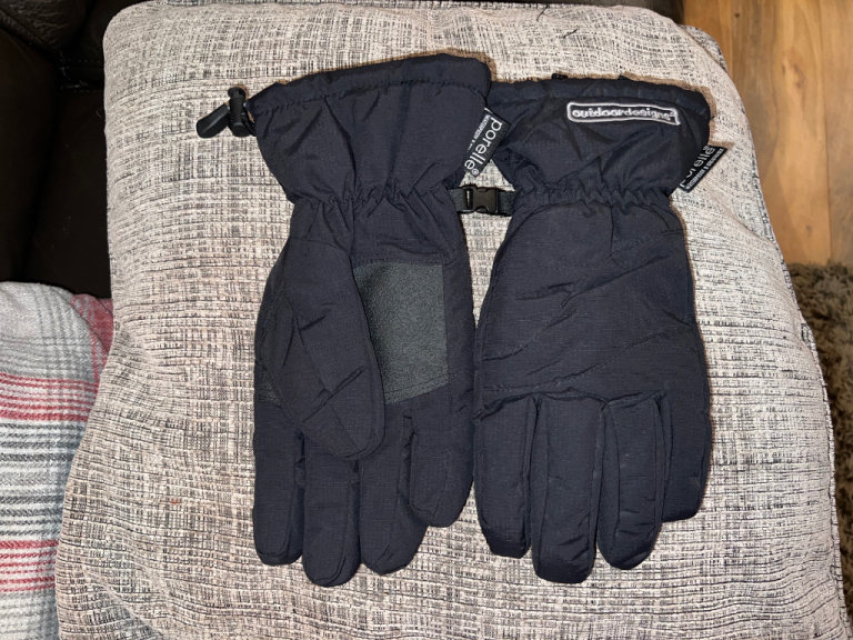 MENS OUTDOOR DESIGNS GLOVES BLACK, LARGE