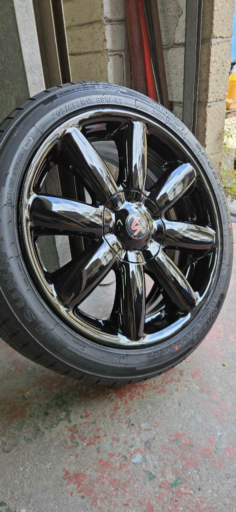 Genuine Mini Cooper 17" Alloy Wheels 4x100 ( Refurbished ) with Brand New Tyres 205/45/17