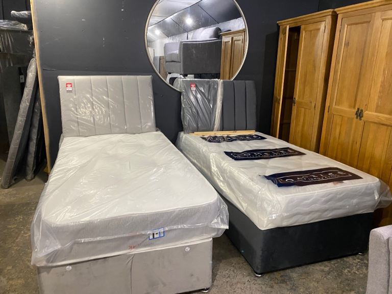 New single beds with mattress only £199 each 