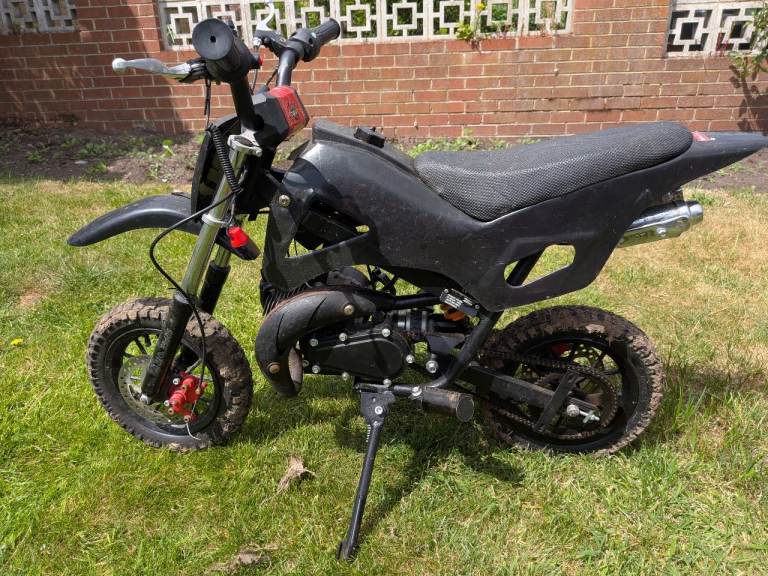 Kids Mini Dirt Bike 49cc Petrol - Black
