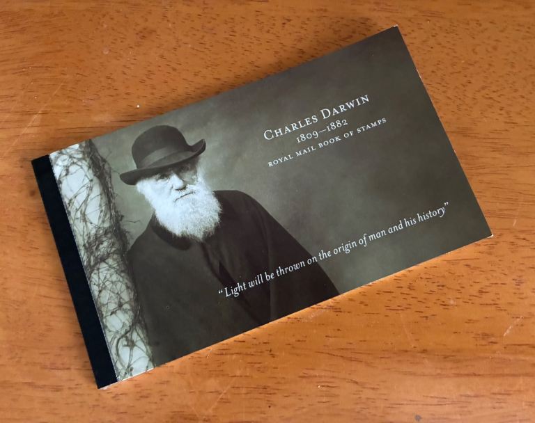 Royal Mail Book Of Stamps commemorating Charles Darwin
