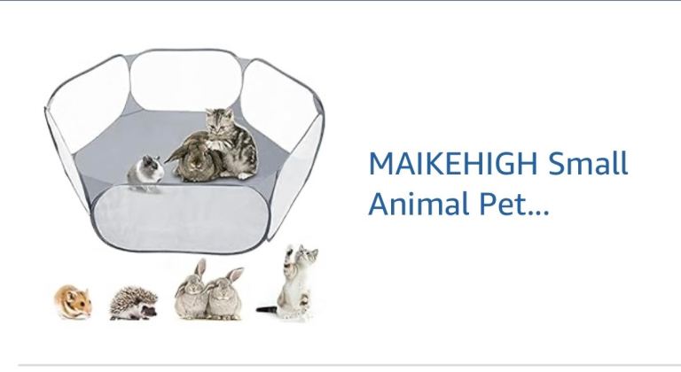 Pop up small animal playpen
