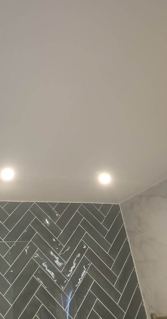 White Matt Ceiling Panels 8mm Thick bathrooms kitchens salons hairdresser landlords clearance rental