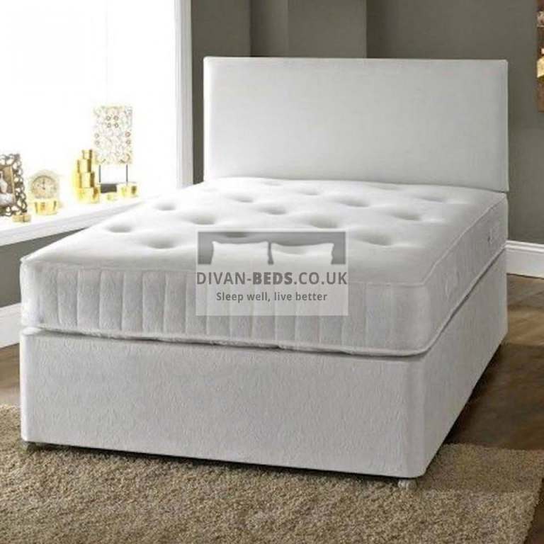 New Dvan Double Bedframe With Drawers & Comfort mattress 
