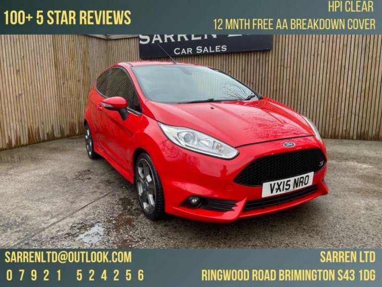  Ford Fiesta 1.6T EcoBoost ST-3 Euro 5 (s/s) 3dr Petrol Manual