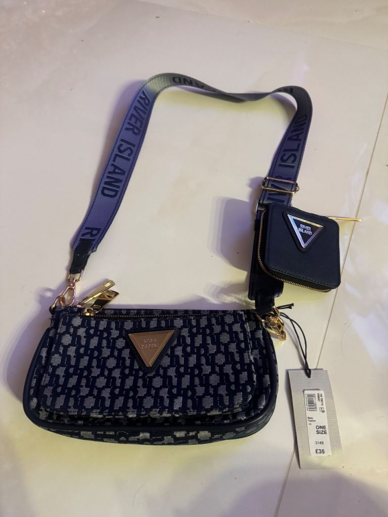 river island cross body bag with matching purse 