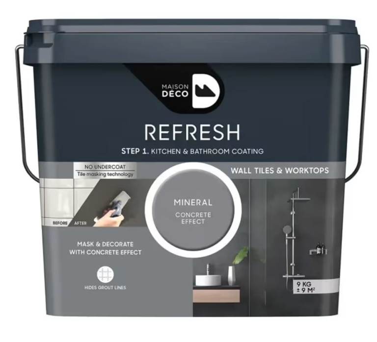 Maison Deco Refresh Mineral Concrete Effect Paint - 9kg Grey