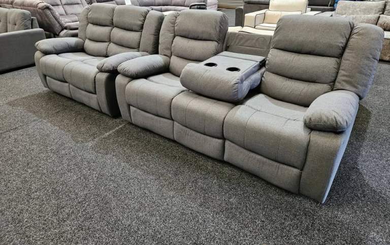 ELITE COMFORT || Sorrento Fabric Recliner Luxury 3+2 & Corner Sofa || 12% OFF || GET IT TODAY