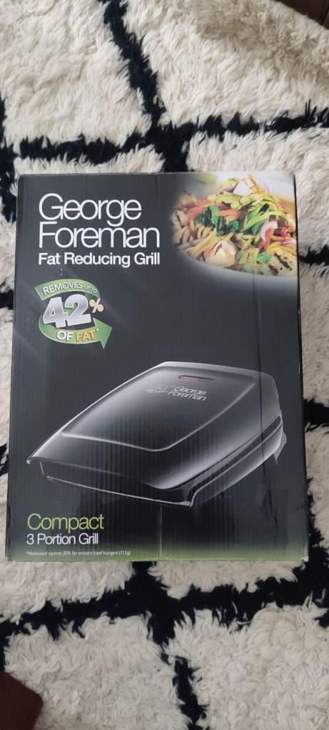 Brand new George Foreman 3 portions fat reducing grill