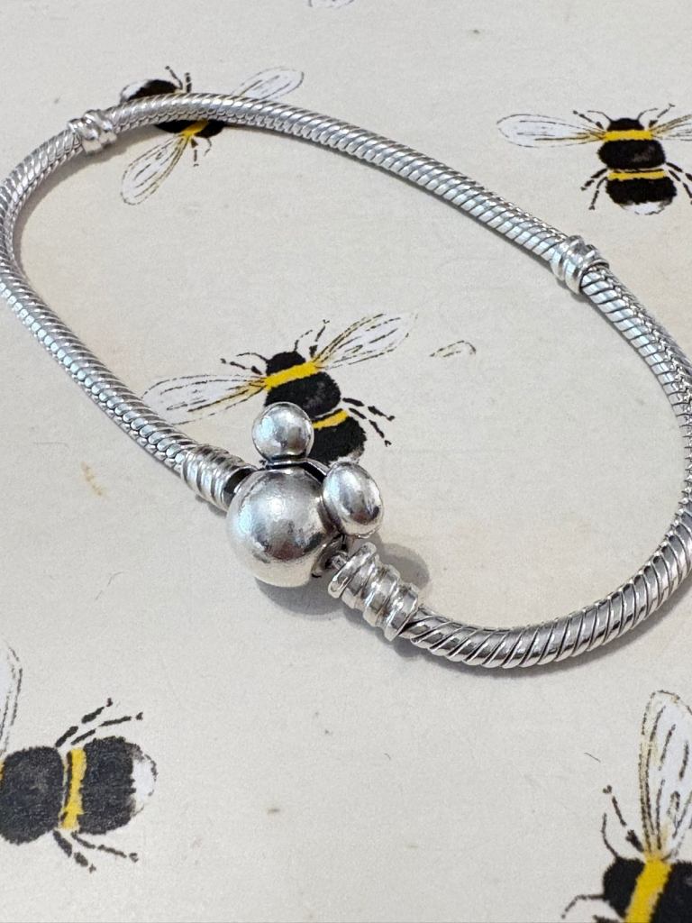 Pandora Disney Mickey Mouse snake chain bracelet