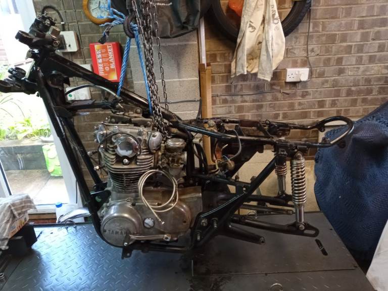 1972 Yamaha XS2 (early XS650) Frame & running engine, & carbs with matching numbers - as shown 