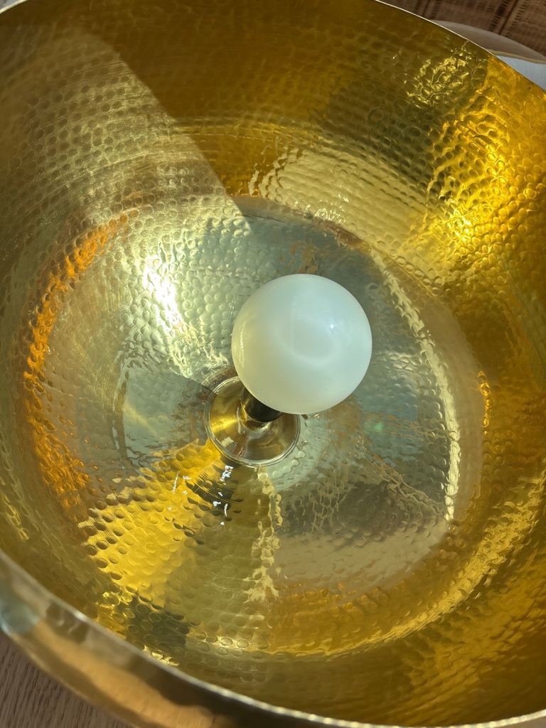 Habitat large brass pendant light REDUCED