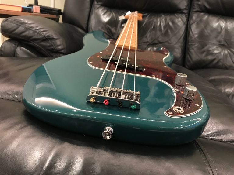 Fender Player Precision Bass Guitar®, Maple Fingerboard, Ocean Turquoise (FSR), 2019