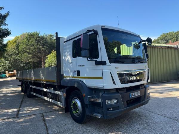 MAN TGM26.340 Single Sleeper 27ft 5 Dropside Body, 6x2 Rear Lift Axle 