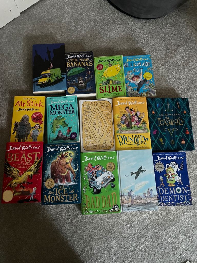 Large collection of David Williams books and jk rowling