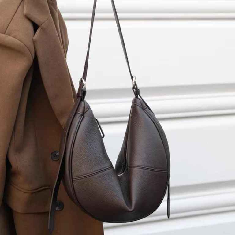 Genuine Leather Half Moon Bags 