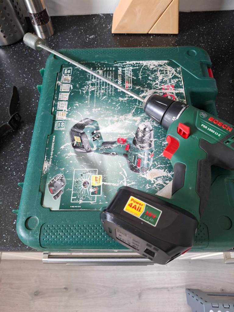 Drill and caravan corner steady attachment