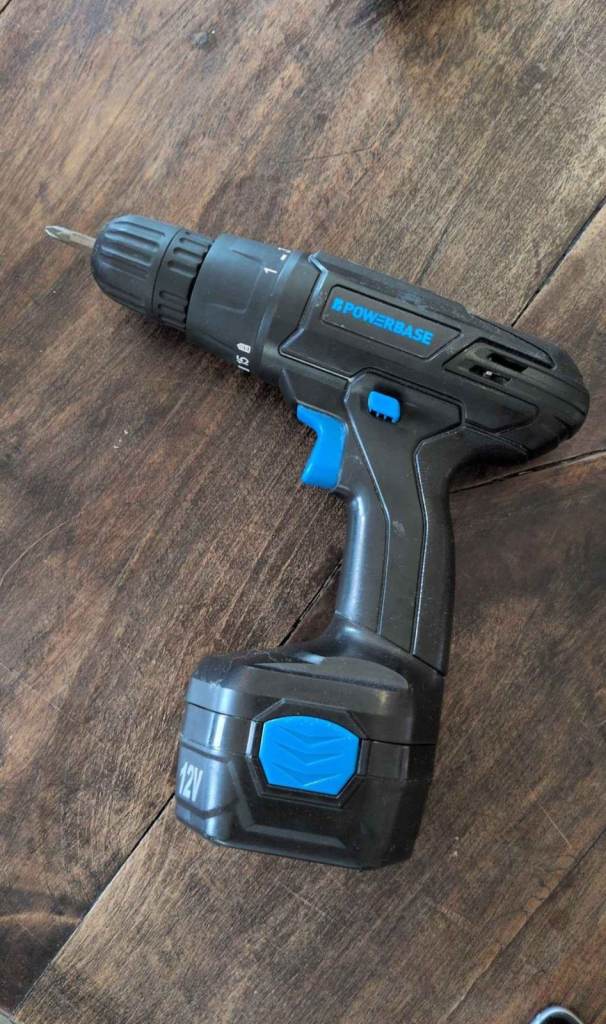 Powerbase 12V Cordless Drill Driver CDT112F – Battery & Charger – Working