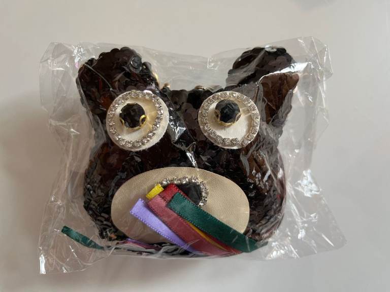 KEY RING - PLUSH BROWN BEAR HEAD