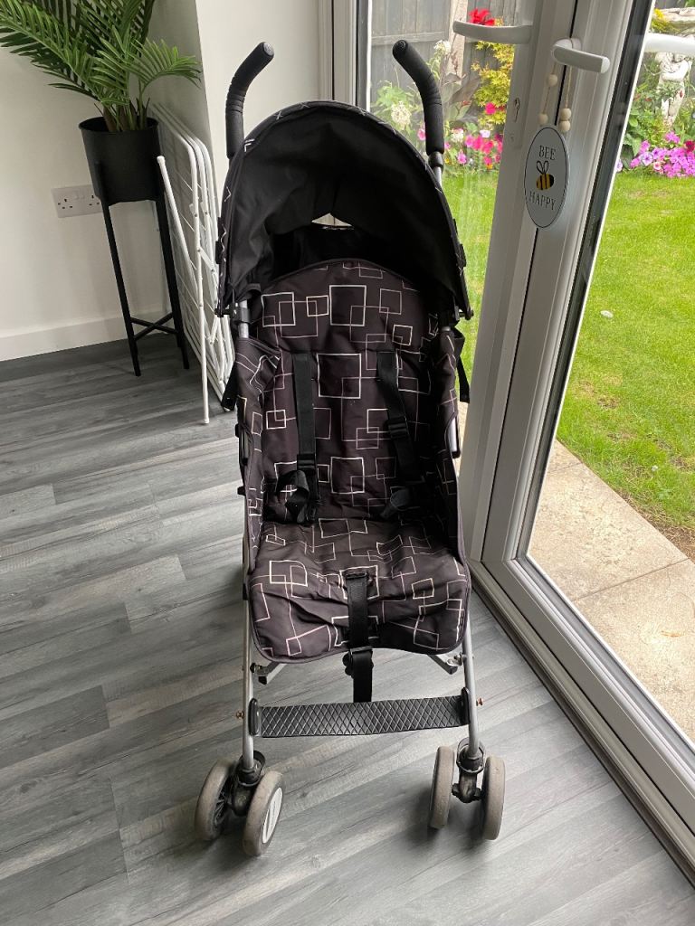Black Baby Pushchair/Stroller - Good Condition