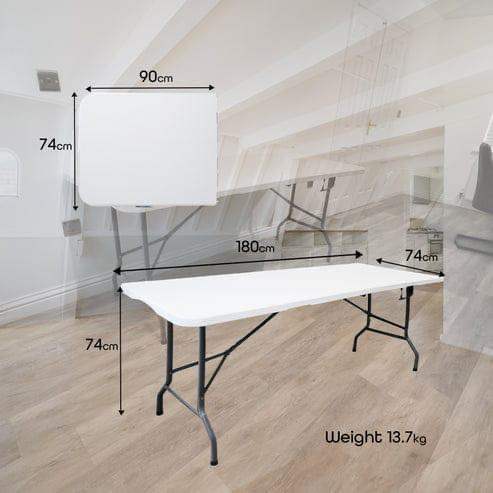 Folding table trestle table for party  180cm brand new (9 available)