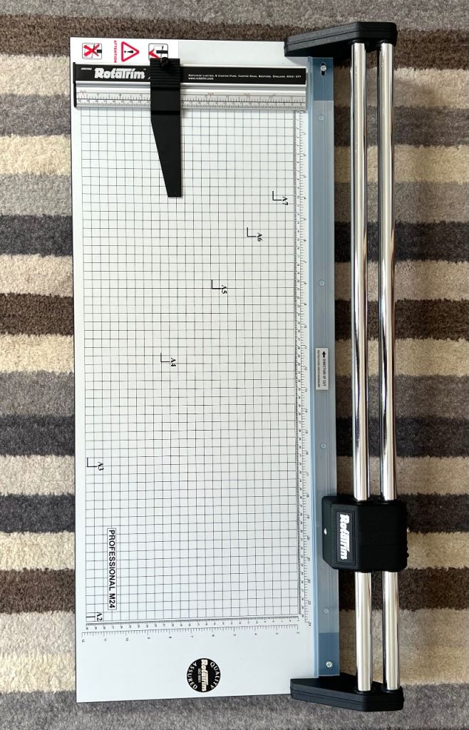 Rotatrim M24 Professional Paper Cutter - Grey Metal Guillotine Trimmer