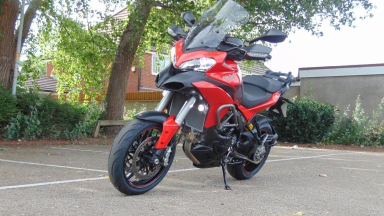 Ducati Multistrada 1200S Granturismo 2014 full luggage spec Italian tourer 