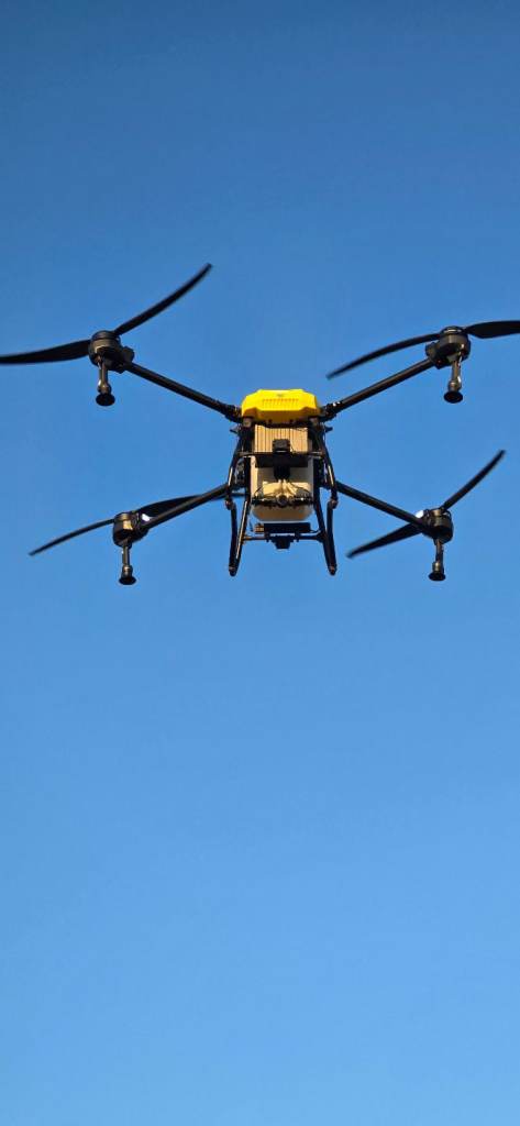 Agricultural farming spraying seeding fertilizing drone