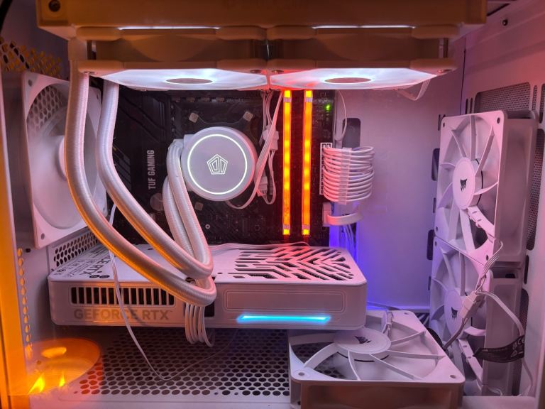 Custom Built Gaming PC – White, Excellent Condition